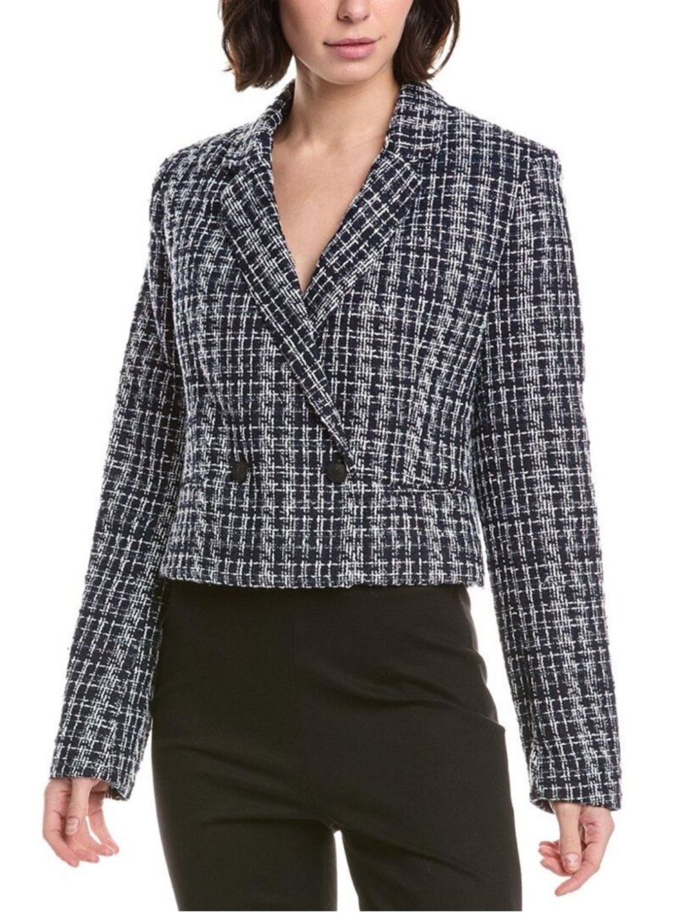 Rag & Bone
Elvy Double Breasted Crop Tweed Blazer